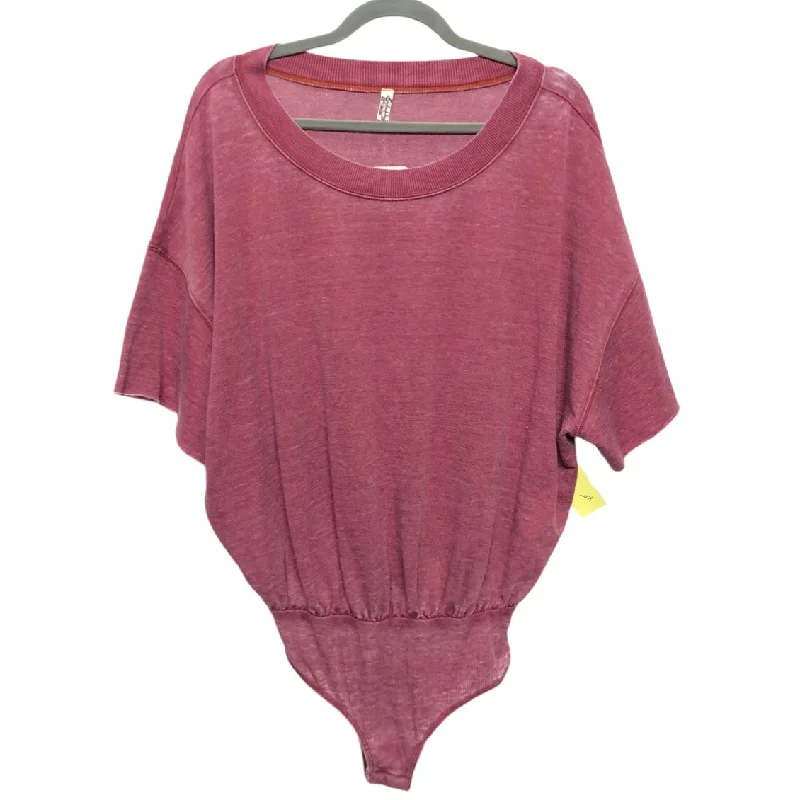 Bodysuit By Free People In Pink & Red, Size: S