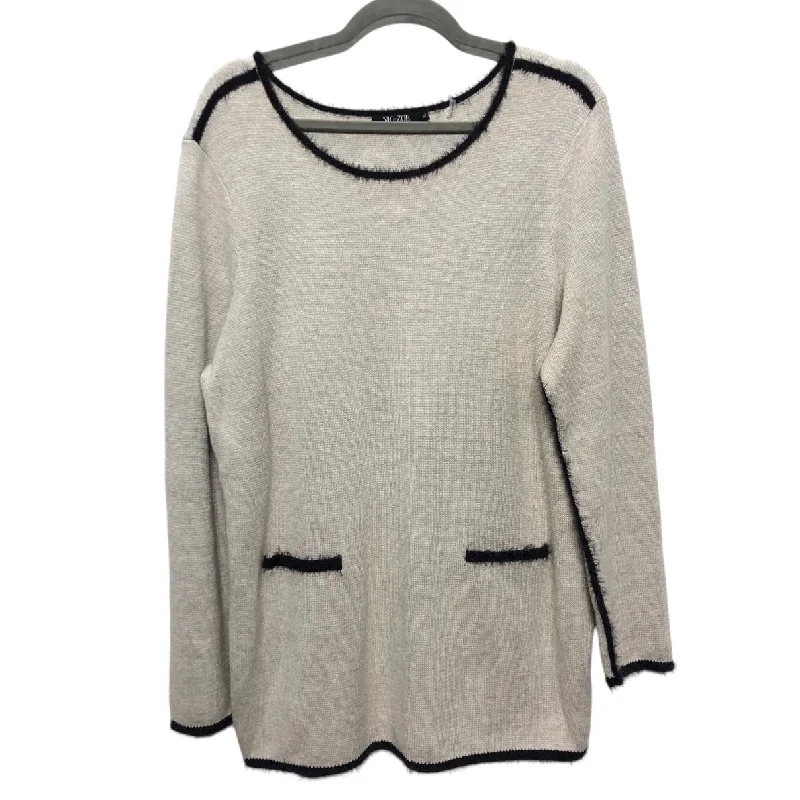 Sweater By Nic + Zoe In Beige, Size: Xl