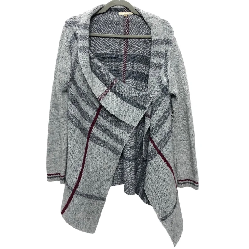 Sweater Cardigan By Elisabeth In Grey, Size: L