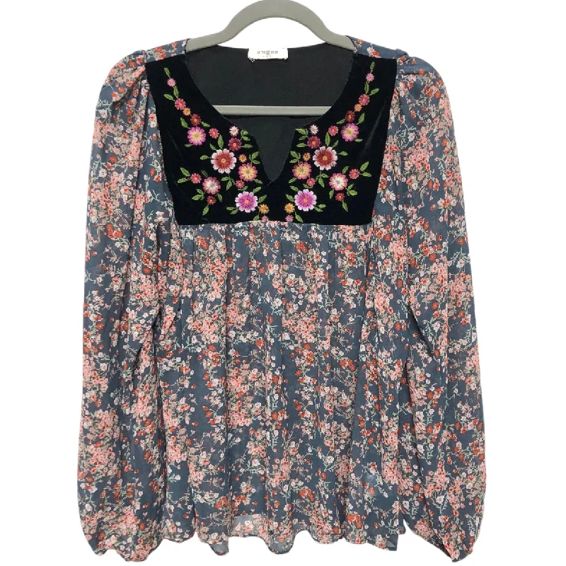 Top Long Sleeve By Umgee In Multi-colored, Size: S