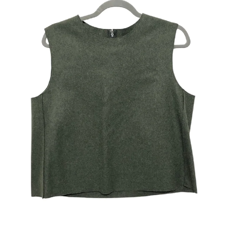 Top Sleeveless By Cos In Green, Size: 12