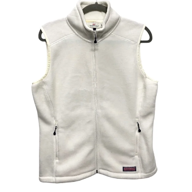 Vest Fleece By Vineyard Vines In White, Size: S