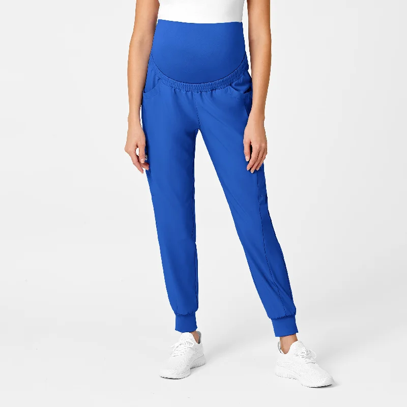 W123 Maternity Jogger Scrub Pant - Royal