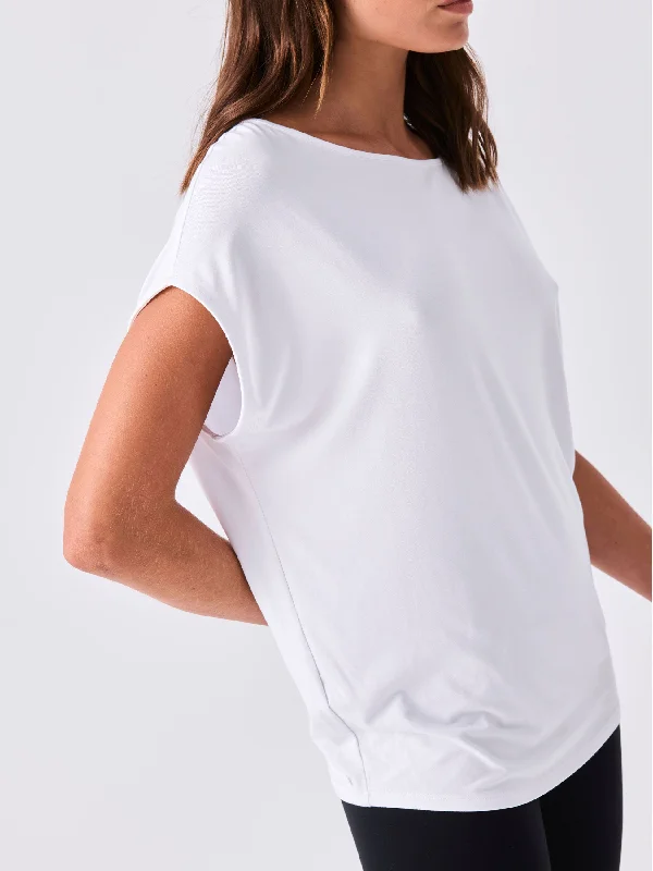 Modal Luxe Layer Tee - White