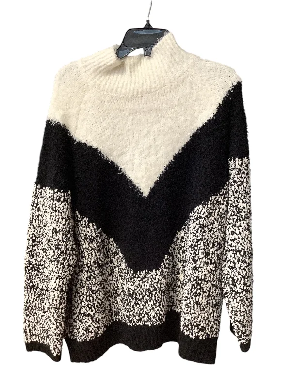 Sweater By Bar Iii In Black & White, Size: 1x