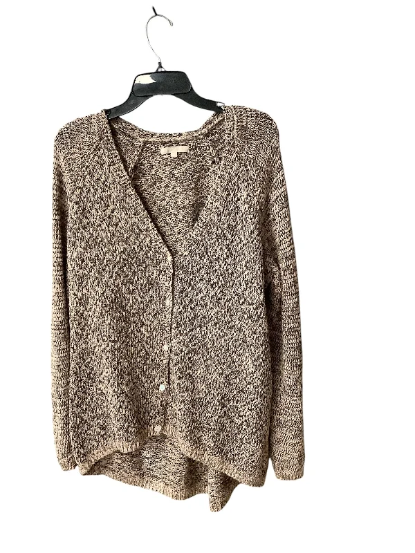 Sweater Cardigan By Joan Vass In Camouflage Print, Size: Xl