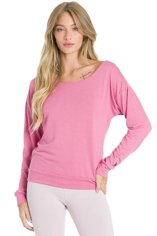 Butter Terry Slouchy Back Pullover