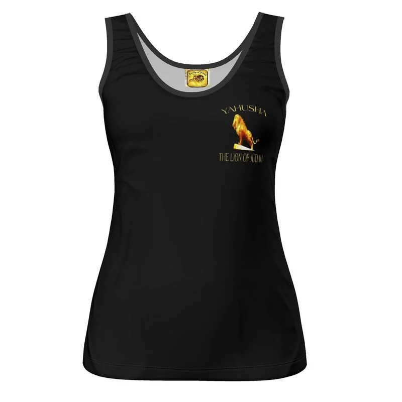 Yahusha-The Lion of Judah 01 Ladies Designer Tank Top