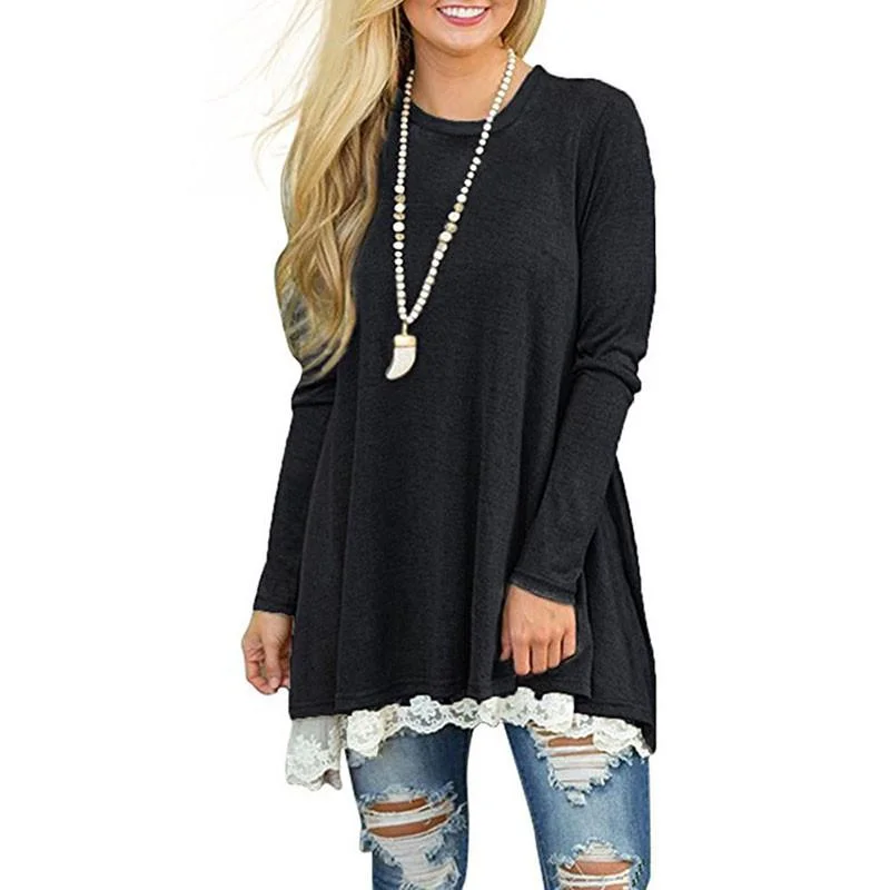 Plus Size Fringed Edge Blouse