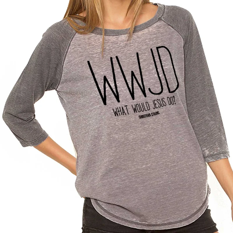 WWJD Baseball Raglan T